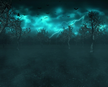Haunted Halloween Bat Grove Screensaver