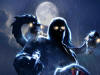 Moon Reaper Halloween Background Wallpaper